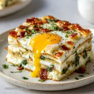 Tasty Baked Eggs Napoleon: Crispy Baked