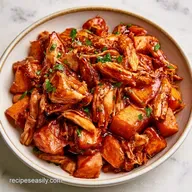 Roasted Barbecue Chicken Sweet Potatoes