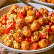Crispy Breakfast Casserole Tater Tot