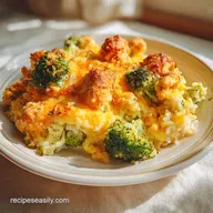 Cheesy Chicken Broccoli Rice Casserole: Homemade