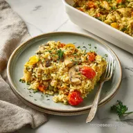 Chicken Rice Casserole: Creamy and Homemade