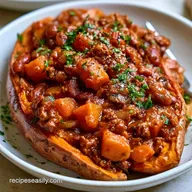 Chili Stuffed Sweet Potatoes Meal Prep