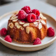 Cozy Raspberry Almond Cake for 8 Servings