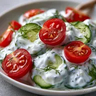 Creamy Cucumber and Tomato Salad Recipe: Zesty and Crisp