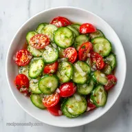 Creamy Cucumber Tomato Salad: Cool and Velvety