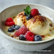 Cr&egrave;me Br&ucirc;l&eacute;e Ice Cream Recipe for 4 Servings