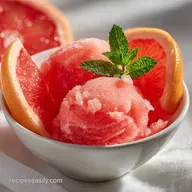 Easy Grapefruit Sorbet Recipe for 6 Servings