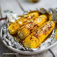 Grilled Corn on the Cob in Foil with Garlic Butter in 20 Minutes