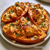 Greek Stuffed Sweet Potatoes with Chicken
