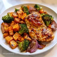 Healthy Sweet Potato Dinner with Chicken