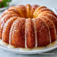 Glazed 7 Up Pound Cake: Velvety Moist