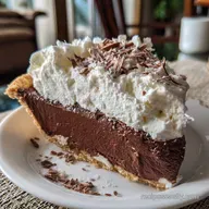 The Best Paula Deen Chocolate Cream Pie with Whipped Cream: Make-Ahead