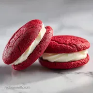 Red Velvet Cookies: Velvety Center