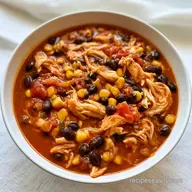 Slow Cooker Chicken Enchilada Soup: Creamy