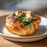 Spinach Onion Puff in 35 Minutes: Flaky Appetizer