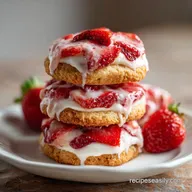 Tasty Strawberry Cheesecake Cookies for 13 Servings
