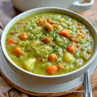 Vegetarian Split Pea Soup: Slow-Cooked