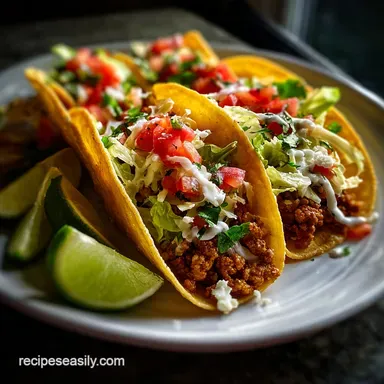 Best 20 Minute Turkey Tacos in 20 Minutes Recipe Card