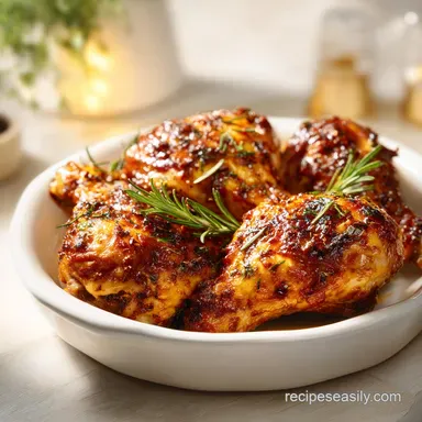 Air Fryer Chicken Thighs Recipe: Crispy, 30 Mins Recipe Card