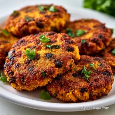 Black Bean Taco Fritters in 30 Minutes Recipe Card