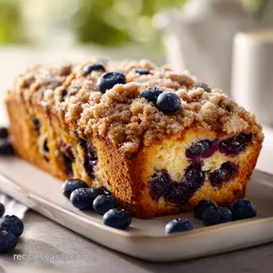 Blueberry Coffee Cake Recipe: Moist Recipe Card
