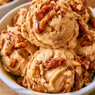 Butter Pecan Ice Cream for 8 Servings