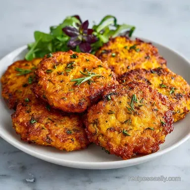 Butternut Squash Fritters in 25 Minutes Recipe Card