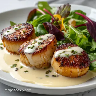 Cajun Cream Scallops in 20 Minutes: Pan-Seared Recipe