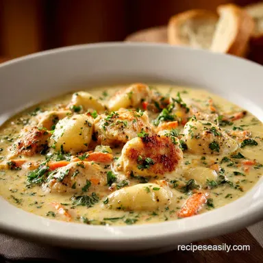 Olive Garden Chicken Gnocchi Soup Recipe in 40 Mins