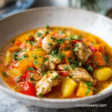 Chicken Stew Recipe with Potatoes: 1h 10m