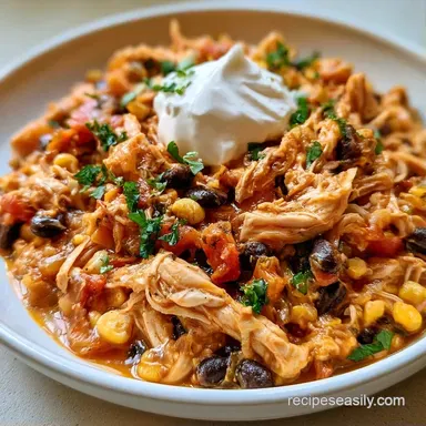 Chicken Taco Casserole in 40 Minutes Recipe Card