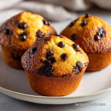 Chocolate Chip Muffins Recipe: Moist Recipe Card