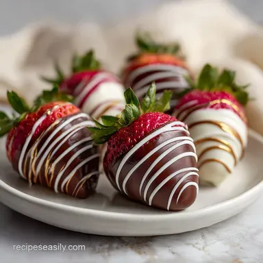 Chocolate Covered Strawberries Recipe for 20 Servings