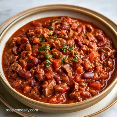 Classic Chili in 50 Minutes Recipe Card