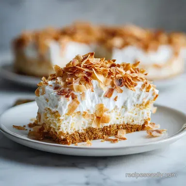 Coconut Cream Cake Recipe for 16 Slices