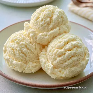 Condensed Milk Ice Cream for 8 Servings Recipe Card