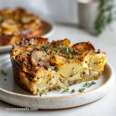 Cozy Irish Potato Pie for 8 Servings Recipe Card