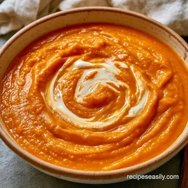 Creamy Butternut Squash Soup in 40 Min Recipe Card