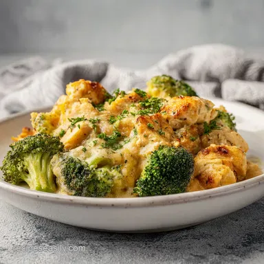 Chicken Casserole Recipe with Broccoli for 6 Servings