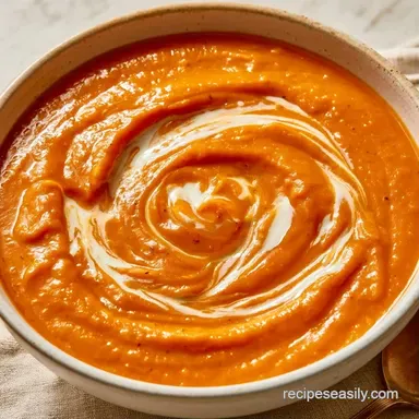 Sweet Potato Soup with Coconut Milk Recipe Card
