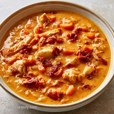 Slow-Cooked Crock Pot Creamy Tuscan Soup Recipe Card