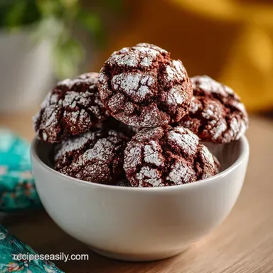 Easy Chocolate Crinkle Cookies in 25 Minutes