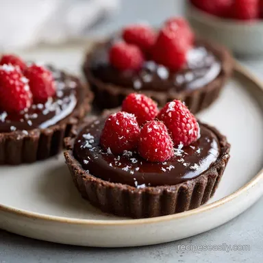 Easy Chocolate Valentine Tarts in 25 Minutes Recipe Card