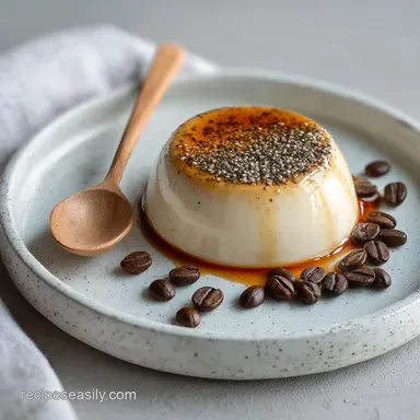 Easy Coffee Panna Cotta Dessert for 4 Servings
