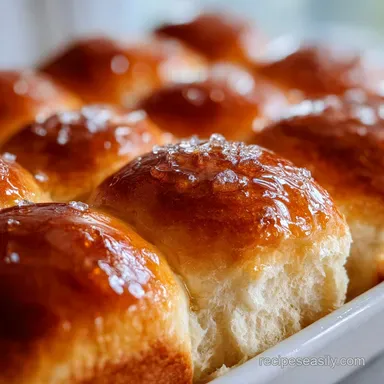 Easy Dinner Yeast Rolls: Golden Recipe Card
