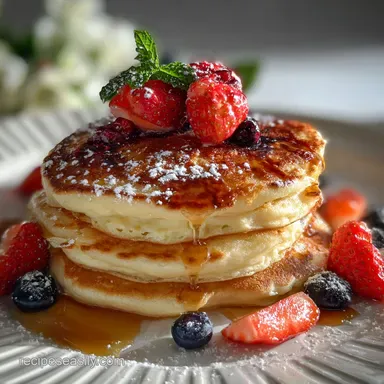 Easy Fluffy Pancakes From Scratch in 25 Minutes