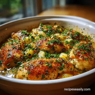 Easy French Garlic Chicken: Crispy Baked One-Pot