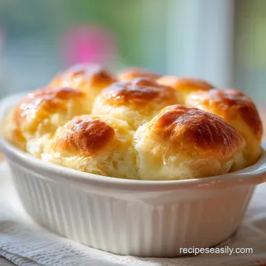 Easy Homemade Dinner Rolls in 95 Minutes with Fluffy Golden Buns Recipe Card