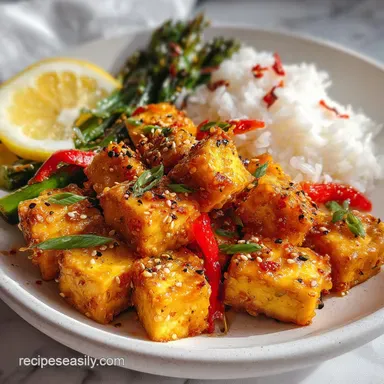 Easy Lemon Pepper Tofu Dinner: Crispy Baked in 30 Minutes