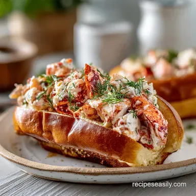 Easy Lobster Roll Recipe: Ready in 30 Min Pan-Seared Recipe Card